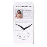 SPORTSHEETS Velvet Noir Collar & Removable Clamps - Black Neck & Nipple Restraints-SS37004