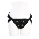 SPORTSHEETS Velvet Noir Strap On - Black Adjustable Strap-On Harness (No Probe Included)