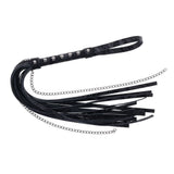 SPORTSHEETS Velvet Noir Chain Flogger - Black 43 cm Flogger Whip-SS37009