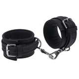 SPORTSHEETS Signature Midnight Muse Ankle Cuffs - Black Adjustable Leg Restraints