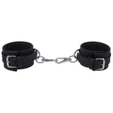 SPORTSHEETS Signature Midnight Muse Ankle Cuffs - Black Adjustable Leg Restraints