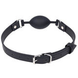 SPORTSHEETS Signature Midnight Muse Oval Gag - Black Mouth Restraint