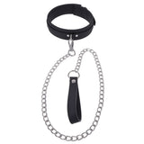 SPORTSHEETS Signature Midnight Muse Collar & Leash - Black Adjustable Restraint