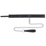 SPORTSHEETS Signature Midnight Muse Collar & Leash - Black Adjustable Restraint