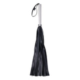 EDGE Flogger - Black Flogger Whip with Metal Handle-SS98050