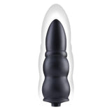 Size Up 5.5 Inch Ripple Inflatable Butt Plug - Black 15.2 cm Inflatable Butt Plug-SU108
