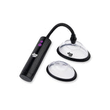 Size Up Rechargeable Power Plumper Pussy Pump - Clear USB Rechargeable Vagina Pump with Interchangeable Chambers-SU111