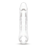 Size Up 2 Inch See-Thru Penis Extender with Ball Loop - Clear 5 cm (2) Penis Extension Sleeve-SU402