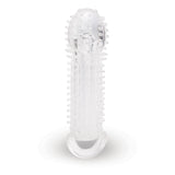 Size Up 1.5 Inch See-Thru Stretch Penis Extender - Clear 3.8 cm (1.5) Penis Extension Sleeve-SU405
