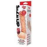 Size Up 1 Inch See-Thru Stretch Penis Extender - Clear 2.5 cm (1) Penis Extension Sleeve-SU408