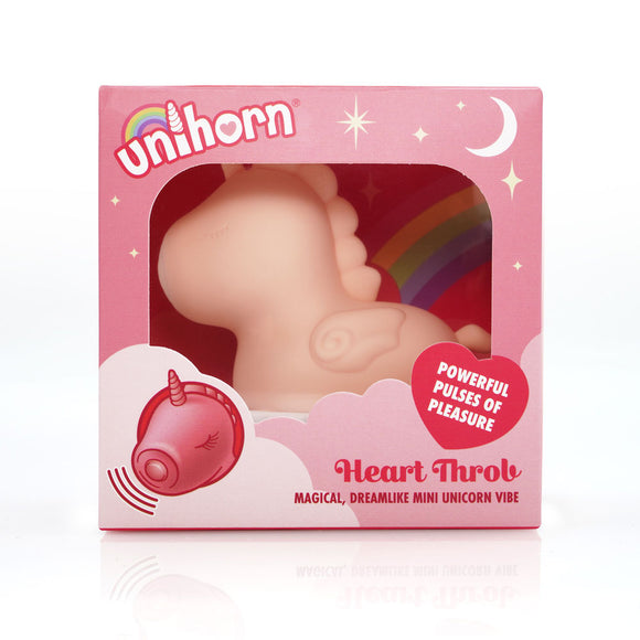 Unihorn - Heart Throb - Coral USB Rechargeable Flicking Stimulator-UNIHT