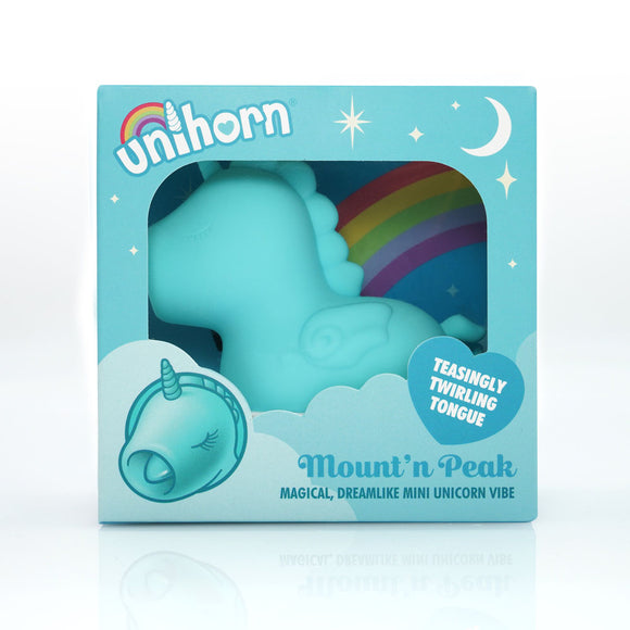 Unihorn - Mountn Peak - Teal USB Rechargeable Flicking Stimulator-UNIMP