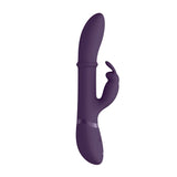 Vive Halo - Purple 24.5 cm USB Rechargeable Rabbit Vibrator-VIVE023PUR