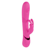 VIVE Mimi - Pink - Pink 25 cm USB Rechargeable Vibrating & Tapping Rabbit Vibrator-VIVE062PNK