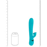 VIVE Fiore - Blue 25 cm USB Rechargeable Tapping Rabbit Vibrator-VIVE063BLU