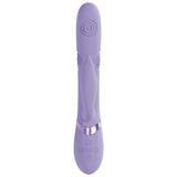 VIVE Pallina - Purple - Purple 25 cm USB Rechargeable Tapping Rabbit Vibrator-VIVE065LAV