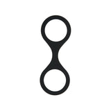 WhipSmart Silicone Handcuffs - Black - Black Restraint with Bonus Blindfold-WS1500