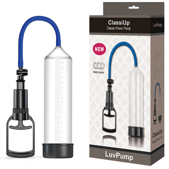 LuvPump ClassiUp Classic Power Pump - Large - Clear Penis Pump-Z006-L