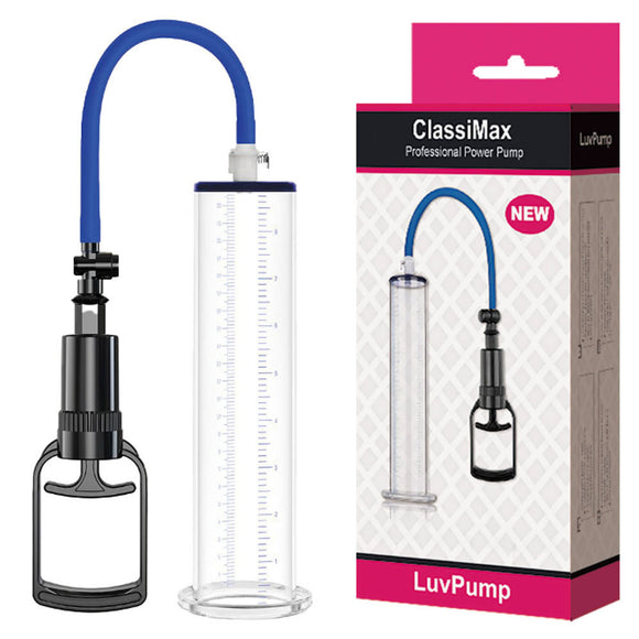 LuvPump ClassiMax XL Professional Power Pump - Clear Extra Large Penis Pump-Z103-12-3.0
