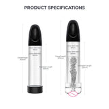 LuvPump Smart Penis Pump - Clear USB Rechargeable 2-in-1 Automatic Penis Pump