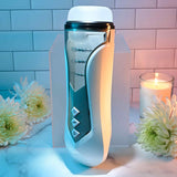 Zero Tolerance STROKING BUDDY - White USB Rechargeable Vibrating & Thrusting Stroker-ZE-RS-2833-2