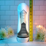 Zero Tolerance STROKING BUDDY - White USB Rechargeable Vibrating & Thrusting Stroker-ZE-RS-2833-2