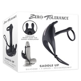 Zero Tolerance SADDLE UP - Black USB Rechargeable Vibrating Cock & Ball Rings-ZE-RS-3694-2