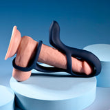 Zero Tolerance BIG TIME - Navy Blue USB Rechargeable Vibrating Penis Sleeve with Wireless Remote-ZE-RS-4547-2