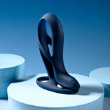 Zero Tolerance BIG TIME - Navy Blue USB Rechargeable Vibrating Penis Sleeve with Wireless Remote-ZE-RS-4547-2