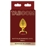 Butt Plug With Diamond Jewel S (Gold)-17167-GOLD
