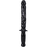 The Classic Manhandler - 10" Dildo Plus Handle (Black)-0266-02-CD