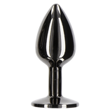 Butt Plug With Diamond Jewel S (Black)-17116-BLACK