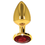 Butt Plug With Diamond Jewel S (Gold)-17167-GOLD
