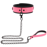 Glow Collar and Chain Leash (Pink)-17204-PINK