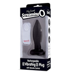 Vibrating Plug With Remote (Black)-AMP-BL-101