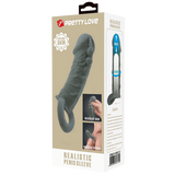 Realistic Penis Sleeve (Black)-BI-016012-2