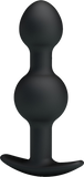 Silicone Anal Balls 4.05" (Black)-BI-040034