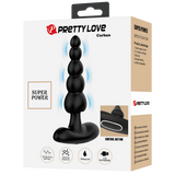 Corban - Rechargeable Butt Plug (Black)-BI-040174