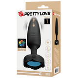 Tarion - Light-Up Rechargeable Butt Plug (Black)-BI-040181