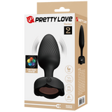 Varian - Light-Up Rechargeable Butt Plug (Black)-BI-040182
