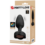 Osborn - Light-Up Rechargeable Butt Plug (Black)-BI-040183