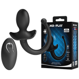 Remote Control Vibrating Butt Plug Tail (Black)-BI-040195W