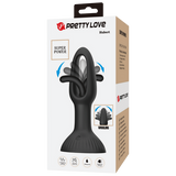 Hubert - Vibrating / Wiggling Butt Plug (Black)-BI-040197