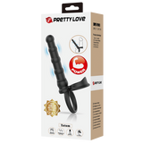 Tatum - Cockring with Anal Probe (Black)-BI-210375
