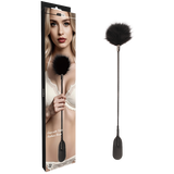 Crop with Tickle Feathers (Black)-CN-738300982