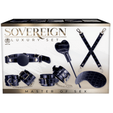 Sovereign Luxury Bondage Set (Black) (Alligator Print)-FKR006A000-077