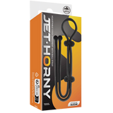 Adjustable Cock Ring with Ball Strap (Black)-FNR026A000-010