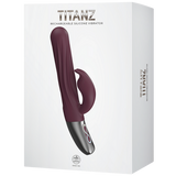 Thrusting Rabbit Rechargeable Silicone Vibrator (Rubine Red)-FPBR007A00-028