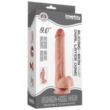 9.0'' Sliding Skin Dual Layer Dong (Flesh)-LV317004