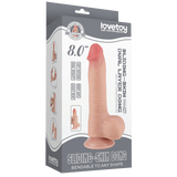 8'' Sliding Skin Dual Layer Dong (Flesh)-LV317205